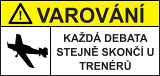 Samolepka debata o Trenérech